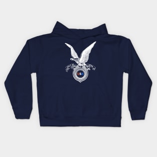 Flying Patriotic Comfort Eagle July 4th Kids Hoodie